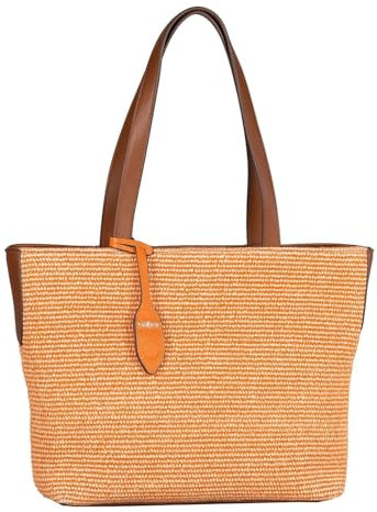 Gabor bags Eleanor Damen Shopper Umhängetasche Reißverschluss Groß Orange