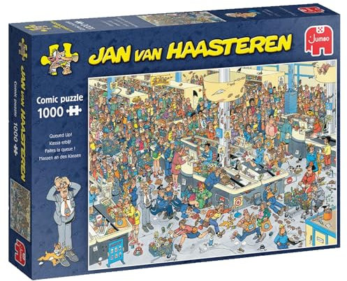 Jumbo Spiele 1119801833 Jan Van Haasteren Massen an den Kassen 1000 Teile Puzzle