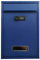 FSADYANG Paketbriefkasten，paketbox Freistehend，postbox zur Wandmontage aus Verzinktem Stahl, Großes Fassungsvermögen, Langlebig/regenfest/sicher, Geeignet für Zuhause, Büro(Blue)
