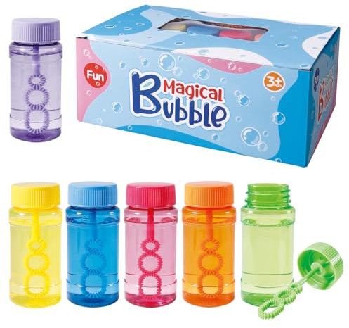 Seifenblasen 24 Flaschen 55ml Blase flüssiges Spielzeug mit Blase Zauberstab Geburtstag Geschenk Kind Blase Blasmaschine Party liefert im Freien Aktivität