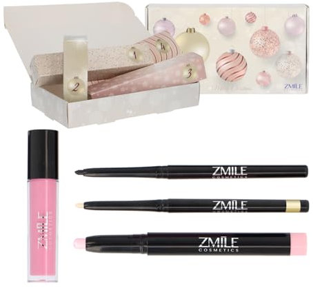 ZMILE COSMETICS Beauty Adventskalender 4gifts4Advent 'Magic Sundays'- 4 Überraschungen zum Schminken und Stylen im trendigen Geschenkbox mit veganer Kosmetik