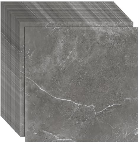 CYEER 40 Stück PVC Bodenbelag Selbstklebend 30x30CM, Vinylboden Selbstklebend Wasserfest, Selbstklebende Bodenfliesen für Küche, Wohnzimmer, Badezimme