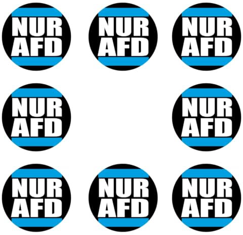 Sammys Shirt Store 192 Stück Aufkleber 4cm rund Nur AFD Neuwahlen Ampel muss Weg Sticker Sparpack gut haftend Aktiv Werden 4 cm