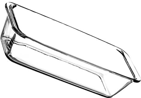 Cabilock Bol Verre Trempé Rectangulaire Plat à Four Saladier Vaisselle De Cuisine Compatible Micro-ondes Et Lave-vaisselle