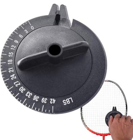 Sport Racket String Tester, Handspannung, Tennis Squash Ball Playing Gear, Accurate Measurement, Tensions Meter für Mother, Father, Schwarz