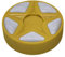Qianly Roll Hockey Puck, Inline Hockey Ball Sports Ersatz offizieller Standard Übung, Gelb