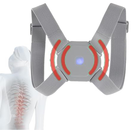 Haltungstrainer Rücken mit Vibration, Rücken Haltungskorrektur für Kinder Herren und Damen, Rücken geradehalter elektrisch Rückenstützgürtel orthopädisch Verstellbare Rückenstabilisator