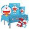 Kit compleanno per 8 bambini a tema Doraemon, una delle serie manga e anime più famose e di successo di tutti i tempi, con sagoma personalizzabile con età e nome del bambino !