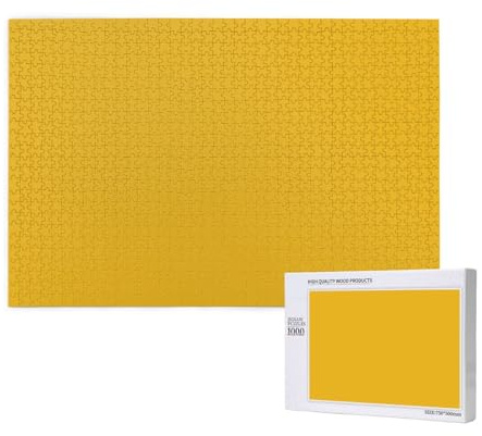 Poezjzw Solid Color Gold Adult Classic Jigsaw 1000 Pieces Wooden Puzzle Modern Home Decor Intellectual Game 75x50cm