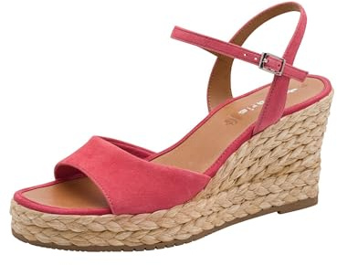 Tamaris sandale femme à talon compensé rose 38 EU