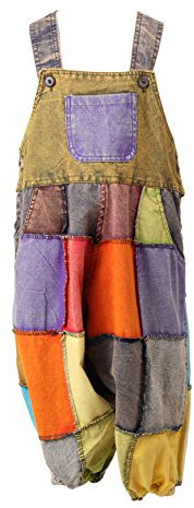 The Hippy Clothing Co. - Kids Harem Dungarees (3-4 yrs)
