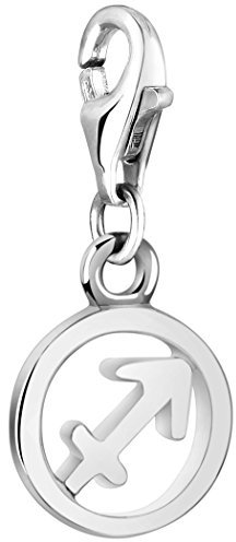 Nenalina Sternzeichen Schütze Karabiner Charm Anhänger für Bettelarmband aus 925 Sterling Silber 713301-000