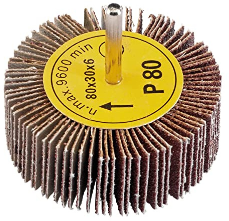 Draper Abrasive Flap Wheel (80mm x 30mm 80 Grit) (Part no: PTAFW80)