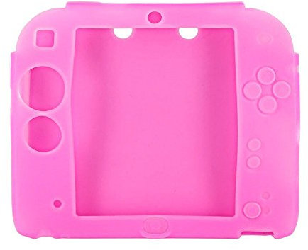 Colorful Für Nintendo 2DS Schutzhülle Case Anti-Rutsch Silikon Hülle Cover für Nintendo 2DS (Rosa)