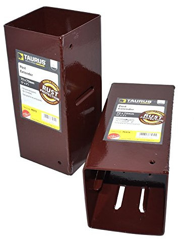 2 x 75mm x 75mm (3 x 3) Fence Post Extenders