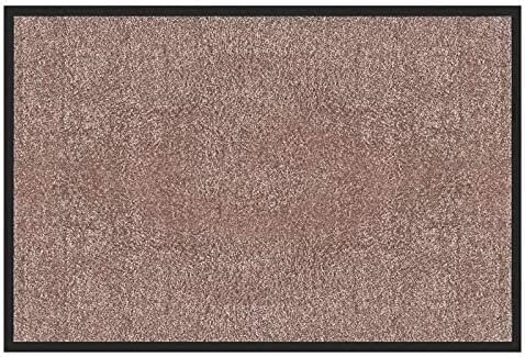 Hochwertige Fußmatte | schadstoffgeprüft | bewährte Eingangsmatte in Gewerbe & Haushalt | Schmutzfangmatte mit Top-Reinigungswirkung | Sauberlaufmatte waschbar & rutschfest (200x400 cm, Beige-Rosé)