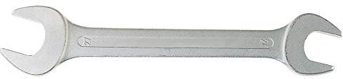 JeCo Profi Doppelmaulschlüssel Maulschlüssel Doppelmaulschlüsselsatz / 16 x 17 mm Schlüsselweite/mit flachen Köpfen/Verchromt/Maulstellung 15°