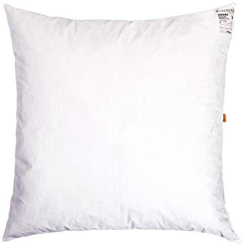 Zoeppritz Since 1828 GOOSY Kissenfüllung – 100% Baumwolle, gefüllt mit 70% Entenfedern und 30% elastischen Luftzellenstäbchen (50 x 50 cm)