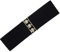 Ro Rox Retro Vintage-Stil Elastischer Weiter Gurt Gürtel - DE 32-36 - Schwarz (Small)