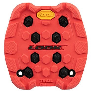 LOOK Cycle - Activ Grip Trail Pad - Kompatibel mit Trail Grip Flat Pedalen - Anti-Rutsch Technologie mit Innovativer Grip Gummi Oberfläche - Außergewöhnliche Griffigkeit - Rot