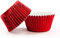 50 Mini Cupcake Cases Baking Muffin Cake Petits Fours RED FOIL