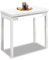 ASTIMESA MLBBL Mesa de Cocina, Metal, Blanco, 80x40cm