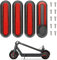 Yungeln 4er Set Scooter Ersatzteiil Scooter Seitenabdeckungen mit Rückstrahler aus Kunststoff kompatibel für 1S / M365 / Pro2 Elektroscooter - Rot