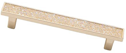 SYDARSYN 1 Stück Glitzernde Strass Schrankgriffe Schubladengriffe Möbelgriffe Küchengriffe Stangengriff Küche Türgriffe Kommode Knöpfe Küchenschrank 128mm