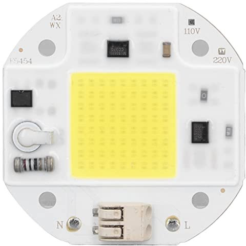 Hapivida High Power LED Chip 50W 70W 100W COB Lampen Perle 220V Lampenperlen Chip DIY Beleuchtung für Flutlichtstrahler (50W Kaltweiß)