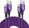 3BAO USB C Cable 3M 3M, Type C Charger Fast Charging, Extra Long Nylon Braided Type C Charger Cord Compatible with Samsung Galaxy S10 S9 S8 Plus (Purple)
