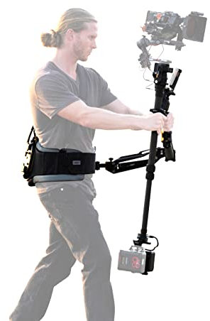 TILTA - Sistema di supporto per stabilizzatore cardanico portatile galleggiante per DJI RS2 e RS3 Pro Gimbal, Vest e design a molla del braccio, V-Mount GSS-T01-V
