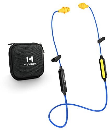 MIPEACE Auriculares Bluetooth para trabajo, auriculares inalámbricos con aislamiento de ruido, auriculares de reducción de ruido de 29 dB con micrófono y control, batería de más de 19 horas para