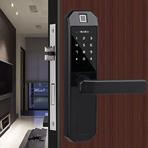 Fingerabdruck-Türschloss, Elektronisches Zutrittskontrolle Digital Schloss Passwort Door Lock Intelligentes Fingerprint Lock