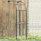 Arche De Jardin Demi Rond, Demi-Arche en Métal, Arceau Jardin Arche A Rosiers De Style Fer Forgé, Tonnelle De Jardin Robuste, pour Plantes Grimpante (Color : Noir, Size : 1.5x2.4m)