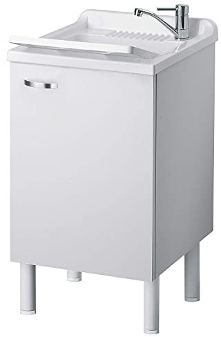 Lavadora con mueble blanco 50x45 cm mod. Eco