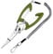 Booms Fishing H01 Fishing Pliers Stainless Steel Scissors Multi-Functional Tool with Lanyard, Green