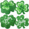Honoson St. Patrick's Day Servietten, Großpackung Kleeblatt, Gäste-Servietten, 3-lagig, irische Einweg-Papierhandtücher, St. Patricks, Party, Cocktail, Handtücher für irische Feiertage, Party,