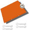 Sonnenschirm Segel 5.5 x 6.5 m Rechteckig Sichtschutz Tarp mit Ösen, Seil PES Polyester UV Schutz ohne Bohren für Garten Balkon & Terrasse, Orange