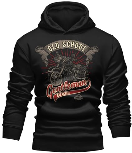 Gasoline Bandit Biker Racer Herren Kapuzen-Pullover-Hoodie für Motorradfahrer - Oldschool Gentleman