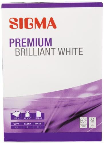 SIGMA DIN A4 Kopierpapier Premium, 80 g/m², hochweiß, 500 Blatt