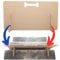 No Drill Dog Barrier, Versatile Pet Stopper, Indoor & Stair Gate (40cm H x 75cm W)
