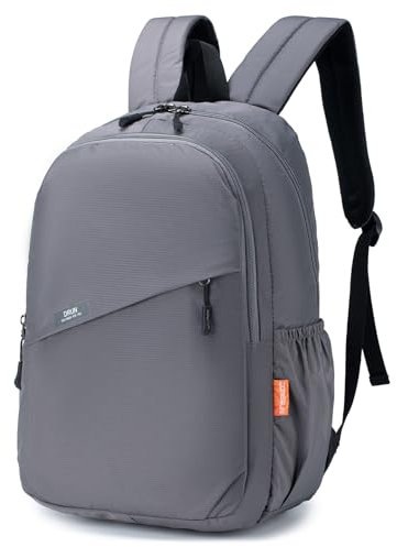 BAGZY Klein Reiserucksack 20L Rucksack Handgepäck Flugzeug 40x30x15cm British Airways Laptoptasche 14 Zoll Travel Backpack Hand Luggage Tasche für Reise Trekking Kabinen Daypack Herren Damen Grau