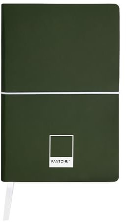 PANTONE Urban - Quaderno Appunti 13x20 con 192 Pagine a Righe, Copertina Flessibile Soft Touch ed Elastico, Block Notes con Segnalibro e Tasca Interna, Taccuino Agenda per Cancelleria e Cartoleria