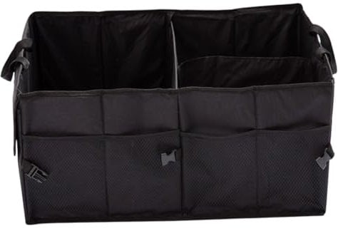 Beatifufu Faltbare Auto Kofferraum Aufbewahrungsbox Multifunktionale Organizer Box Für Fahrzeug Große Kapazität Tragbar Und Platzsparend Langlebiges Schwarz