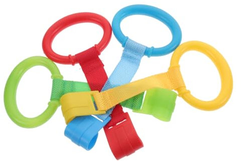 Vaguelly 20 Stk Griffring Für Kinderbett Laufgitter-zugring -laufstall Laufring Für Kleinkinder Ring Zum Aufhängen Für Babybetten Laufstall Für Babys Und Kleinkinder Babybettzug Plastik