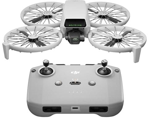 DJI Flip, Drone With 4K UHD Camera for Adults, Under 249 g, 3-Axis Gimbal Stabilization, 13km Video Transmission, Palm Takeoff, Auto Return, 1 Battery for 31-Min Flight Time, Intelligent Flight