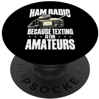 Ham Funkgerät Design Lustig Amateur Radio Herren PopSockets Klebender PopGrip