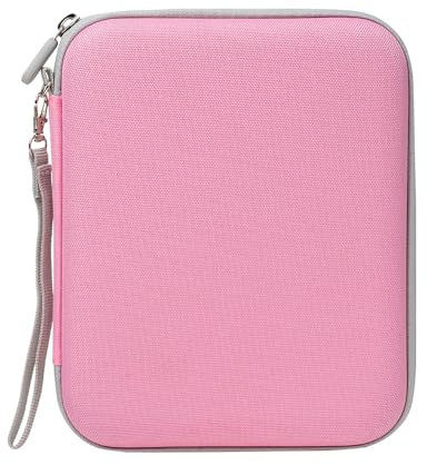 g00d4u Audiobook Card Storage Case Compatible with Yoto, 80 Pockets Case for Mini Audiobook Cards, Portable Yoto Card Holder, Travel-Friendly Card Binder for Kids (Pink)