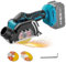 Akku-Handkreissäge für Makita 18V Batterie,9500RPM Akku Kreissäge mit 2 Sägeblättern,Sechskantschlüssel, Bürstenloser Motor,Sägeblatt-Ø: 78MM,Schnitttiefe 22mm für Holz,PVC,Weichmetall (ohne Akku)