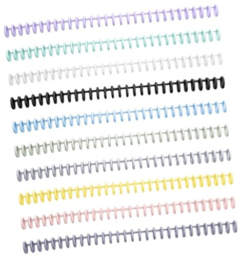 HAPINARY Abnehmbare Binderinge 12mm Bindespulen Loseblatt Ringe Farbige Selbstgemacht Buchringe Für Notizbuch Büro Schule